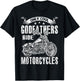 Only Cool Godfathers Rides Motorcycles T-Shirt - T-Shirt | Black
