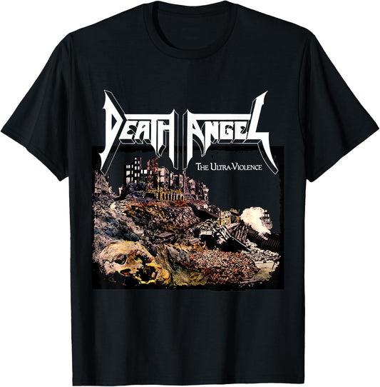 Manic Merch LLC Death Angel The Ultra Violence , Black, Small, -Adults, Short Sleeve T-Shirt - T-Shirt | Black