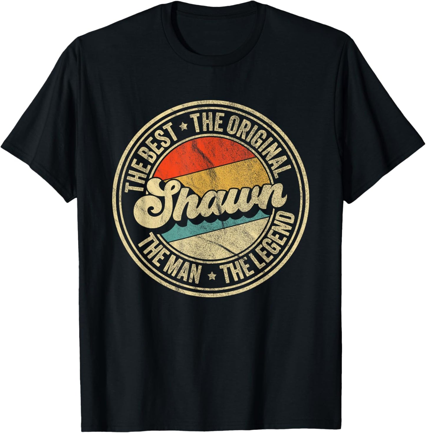 Retro Shawn Name Saying Funny Shawn T-Shirt - T-Shirt | Black