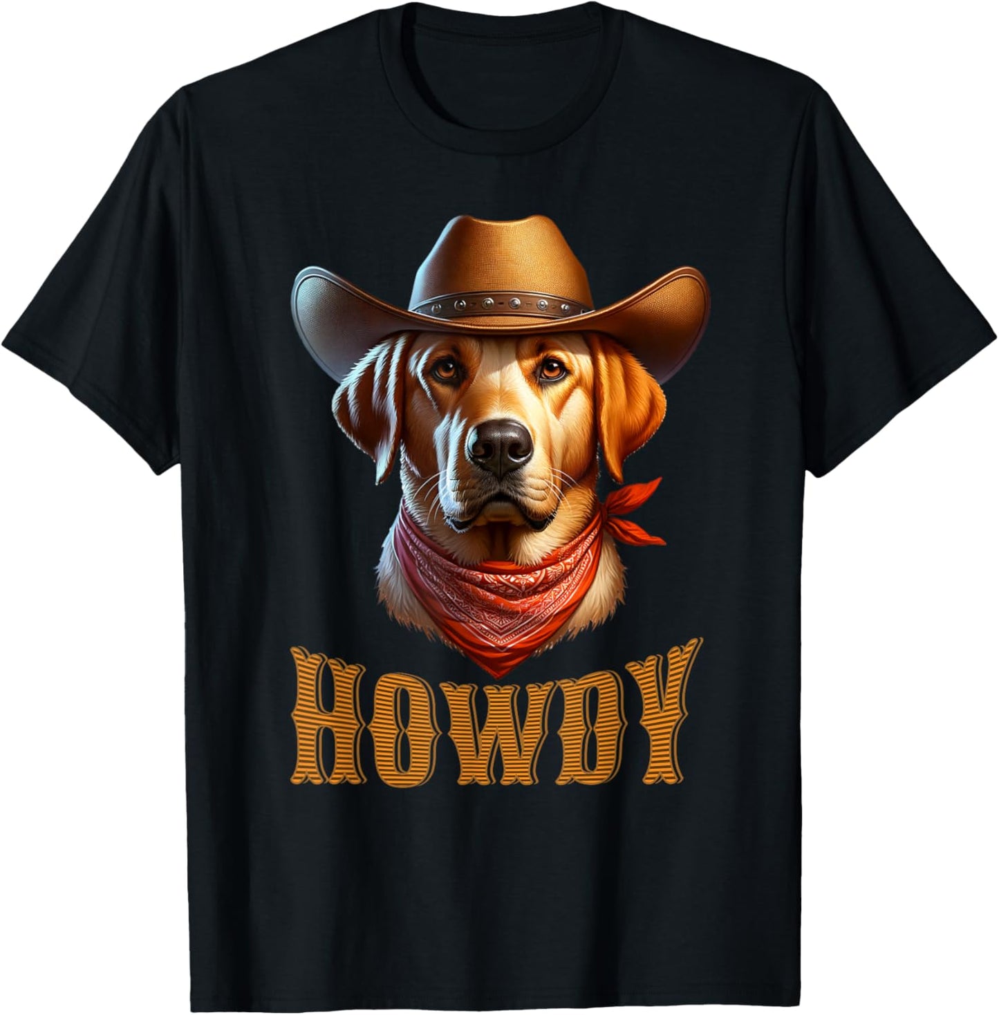Dog Lover Cowboy Cowgirl Howdy Dog Lover T-Shirt - T-Shirt | Black