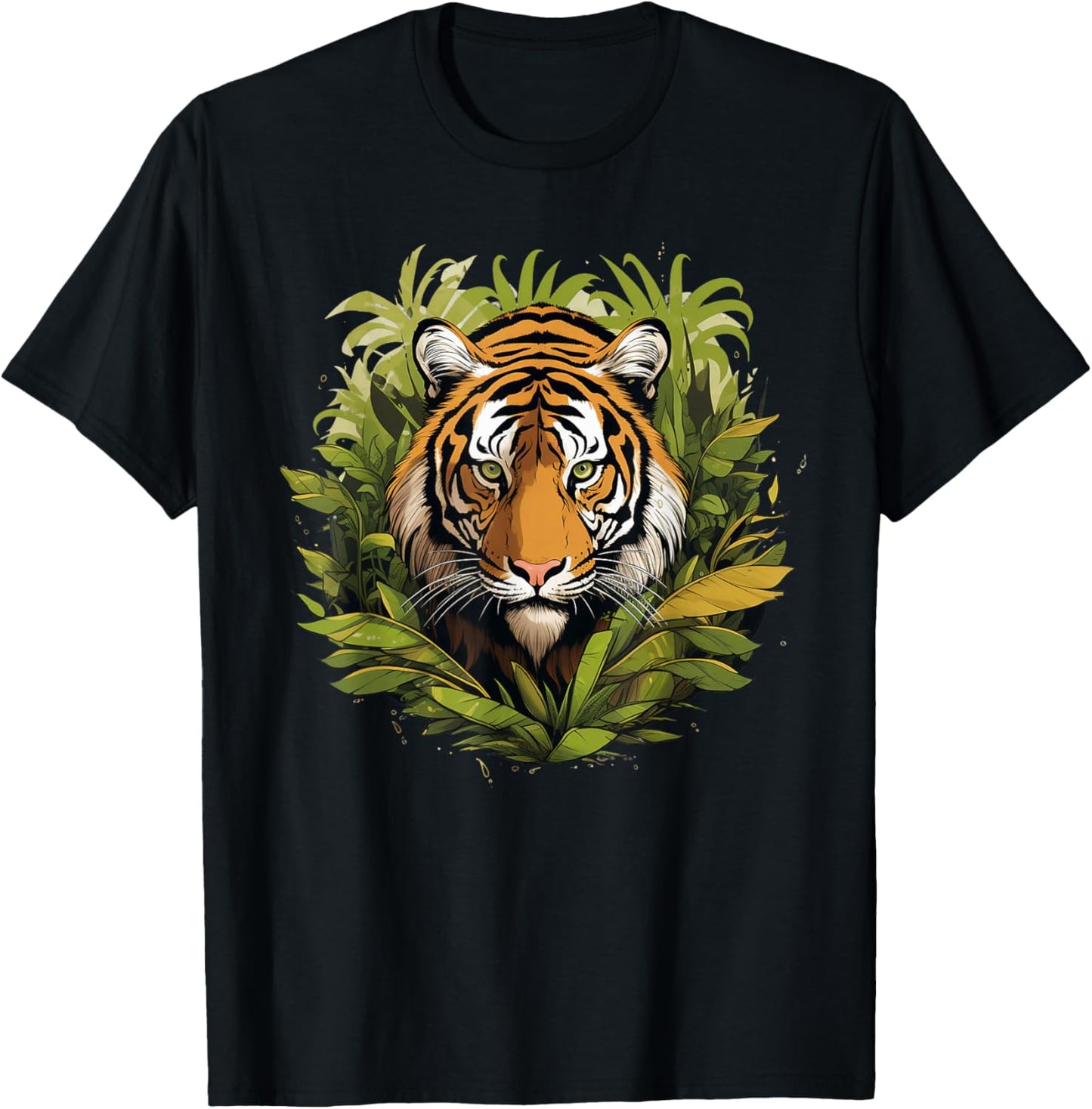 Colorful Tiger I Kids Tiger T-Shirt - T-Shirt | Black