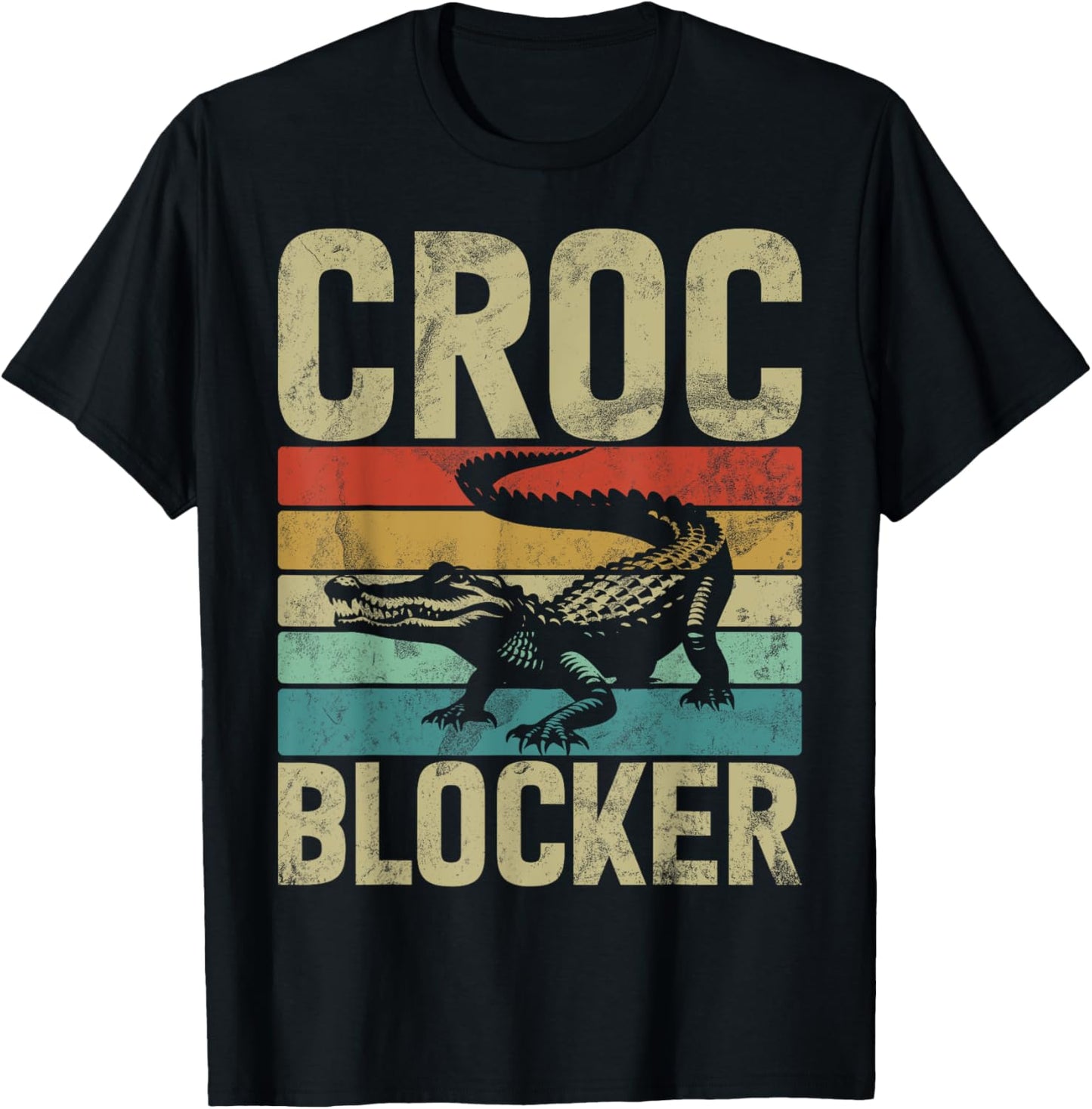 Croc Blocker Crocodile T-Shirt - T-Shirt | Black