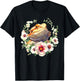 Bearded Dragon Flowers Pet Lizard Reptile Lovers Design T-Shirt - T-Shirt | Black