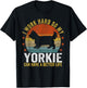 Funny Yorkie Mom Yorkie Dad Yorkshire Terrier Lover Retro T-Shirt - T-Shirt | Black