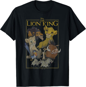 Disney The Lion King Simple Framed Poster T-Shirt - T-Shirt | Black