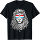 Luxembourg Flag Lion Sunglasses Gifts Love Luxembourg T-Shirt - T-Shirt | Black