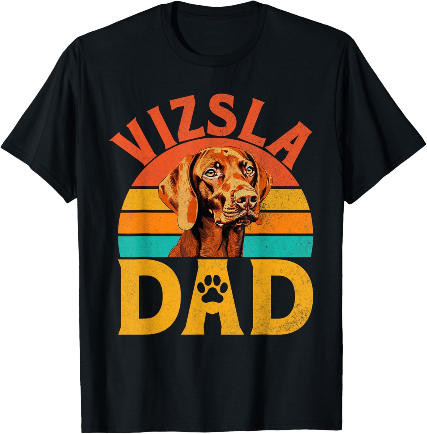 Vizsla Dad Vizsla T-Shirt - T-Shirt | Black