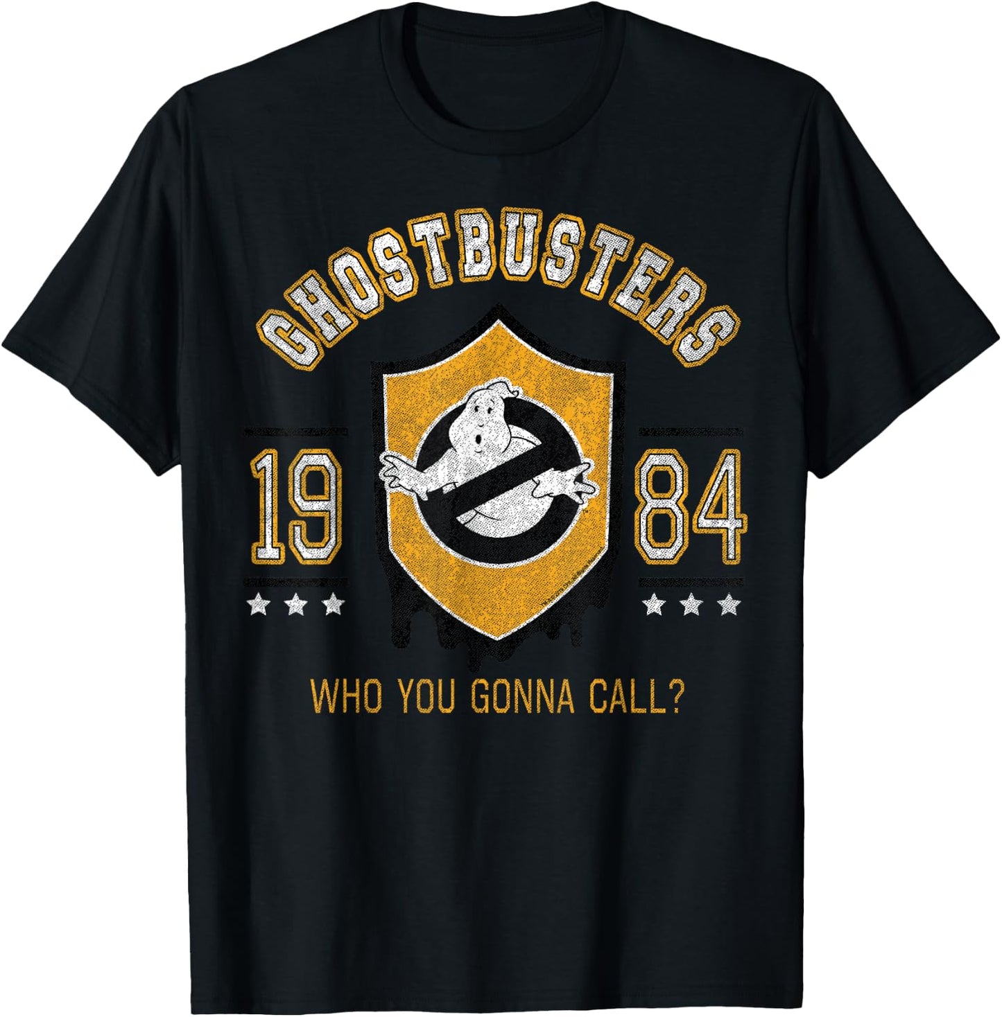 Ghostbusters 1984 Shield Poster T-Shirt - T-Shirt | Black