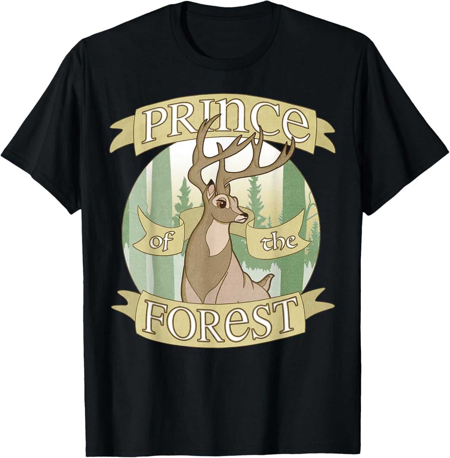 Disney Bambi Prince of The Forest T-Shirt - T-Shirt | Black