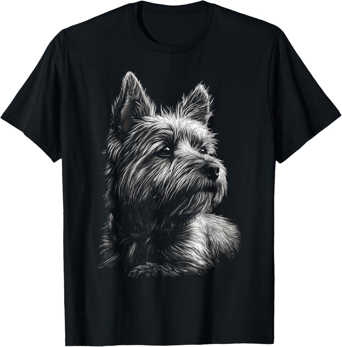 Cairn Terrier Dog , Black, S T-Shirt - T-Shirt | Black