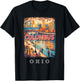 Columbus Ohio OH Riverfront Vibrance SD272 T-Shirt - T-Shirt | Black