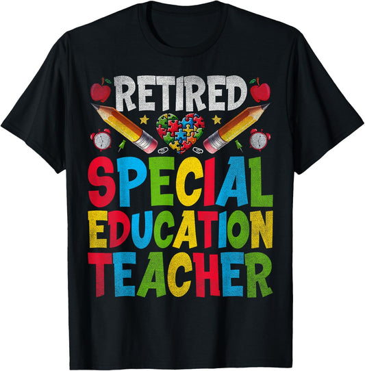 Retired Special Education Teacher - SPED Teacher Retirement T-Shirt - T-Shirt | Black