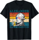 Alexander Hammeredton Retro Drinking Alexander Hamilton T-Shirt - T-Shirt | Black