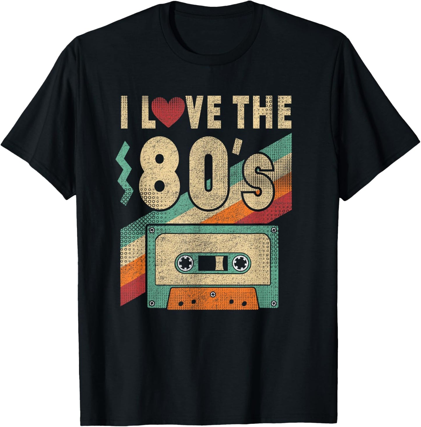 I Love The 80s Shirt 80s Vintage Clothes and Men T-Shirt - T-Shirt | Black