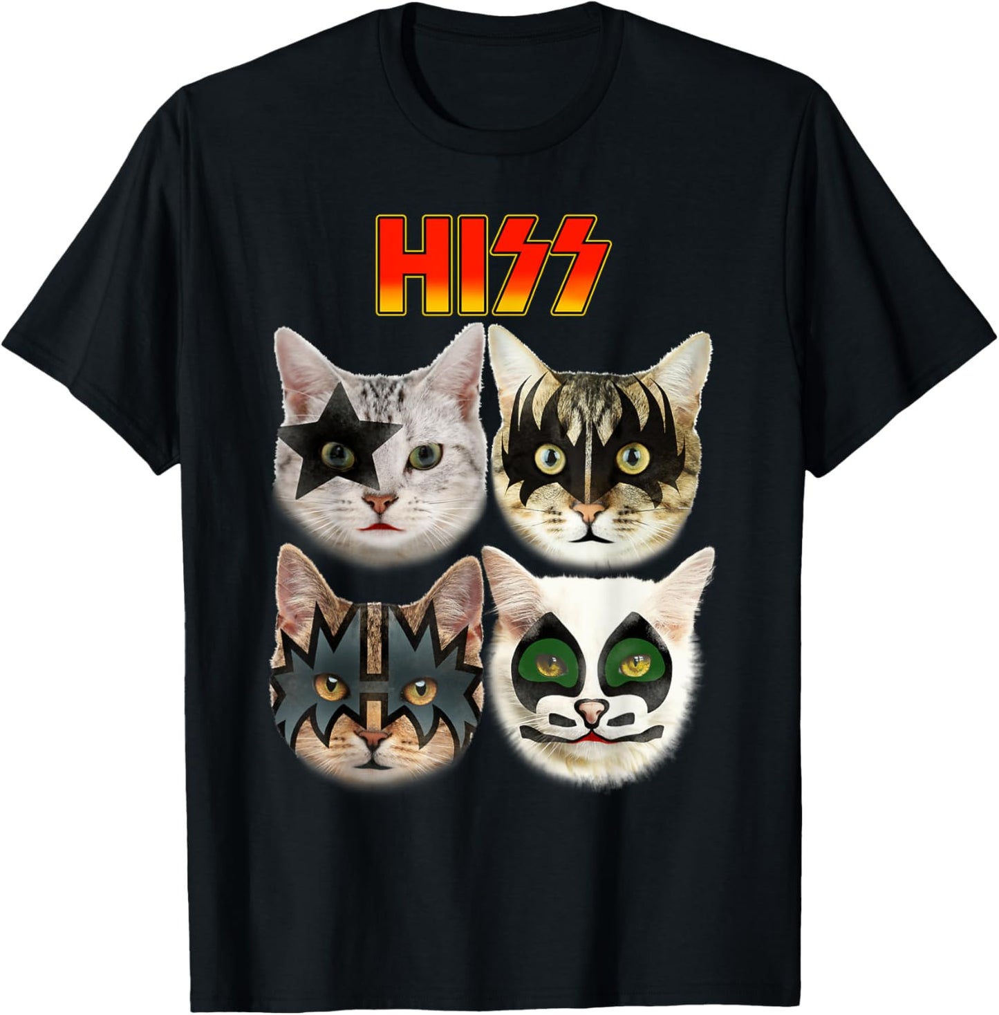 Funny Cat Lover, Cat Hiss, Cat Owner, Cat Humor T-Shirt - T-Shirt | Black