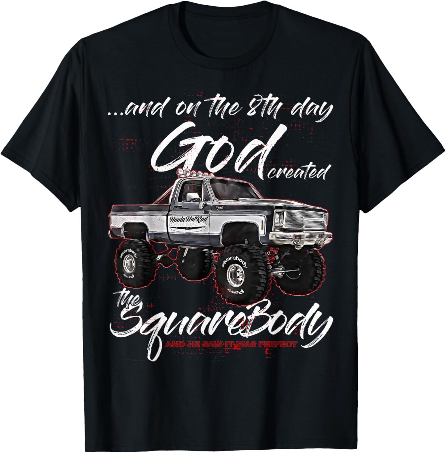 CLICK FOR MORE HOTRODS CUSTOM MUSCLE CARS TRUCKS 8th God,Jimmy,Squarebody Truck,Suburban,Blazer,Silverado,K5 T-Shirt - T-Shirt | Black
