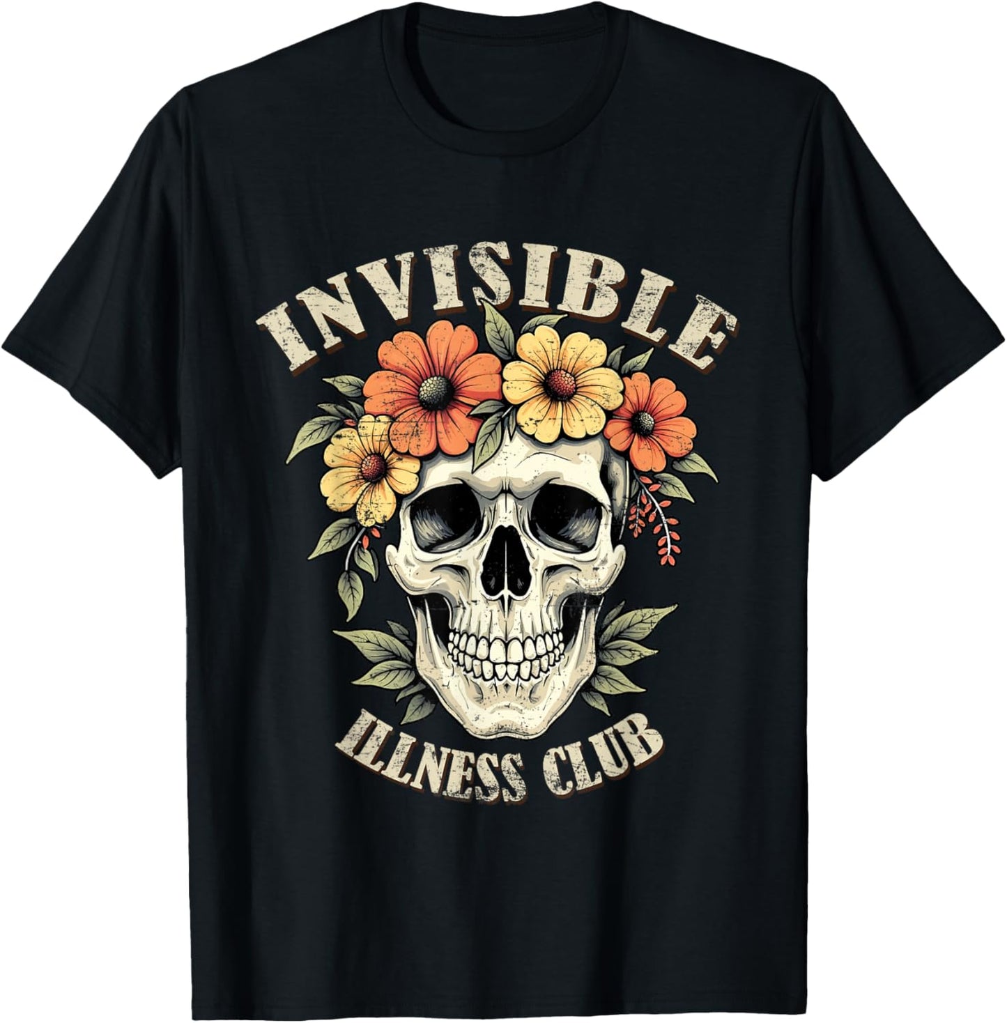 Invisible Illness Club - Chronic Illness Awareness Family T-Shirt - T-Shirt | Black