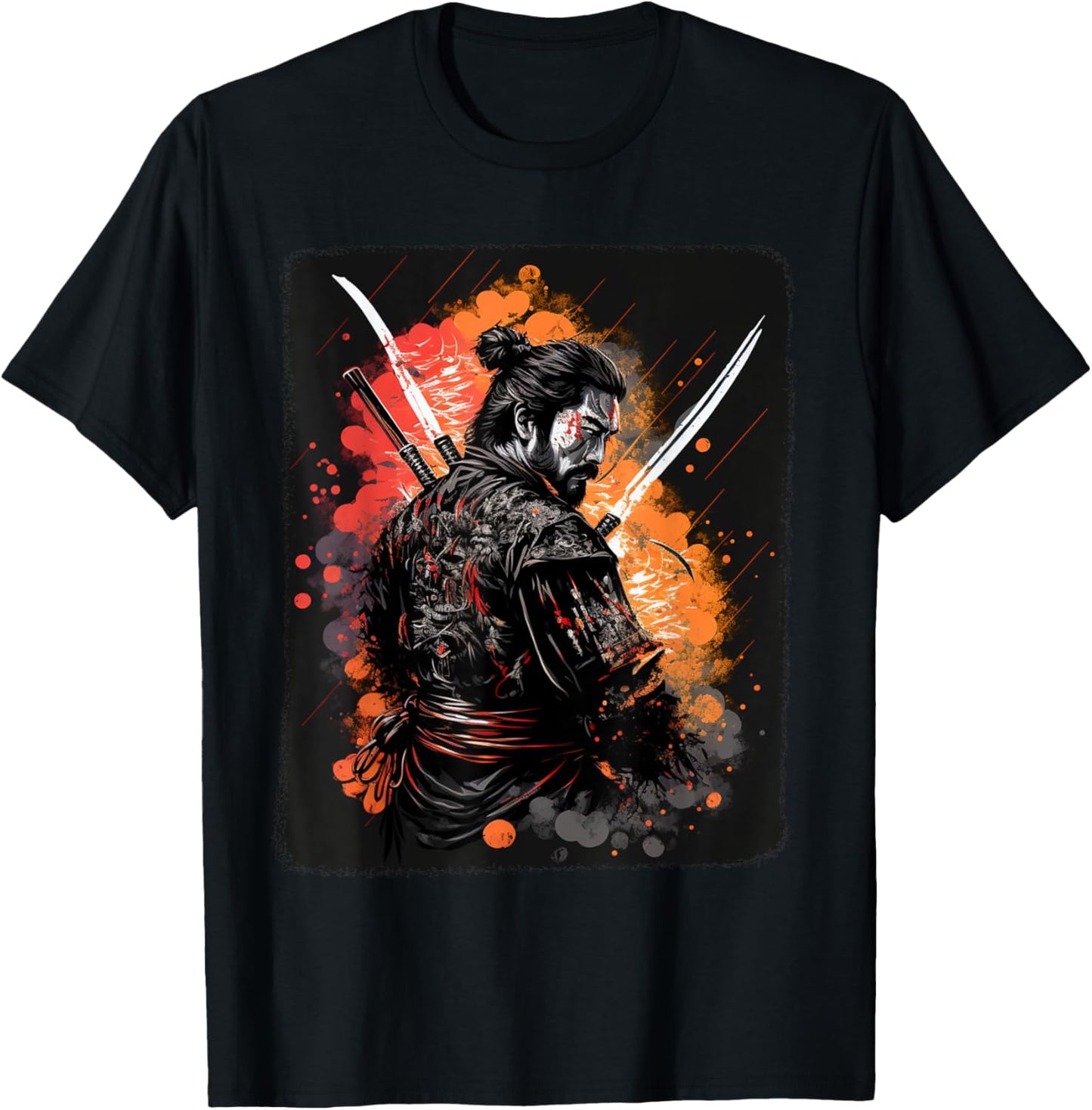 Samurai Warrior Bushido Code Japanese Swordsmen Fighter T-Shirt - T-Shirt | Black