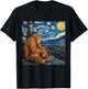 Sasquatch Starry Night Van Gogh T-Shirt - T-Shirt | Black