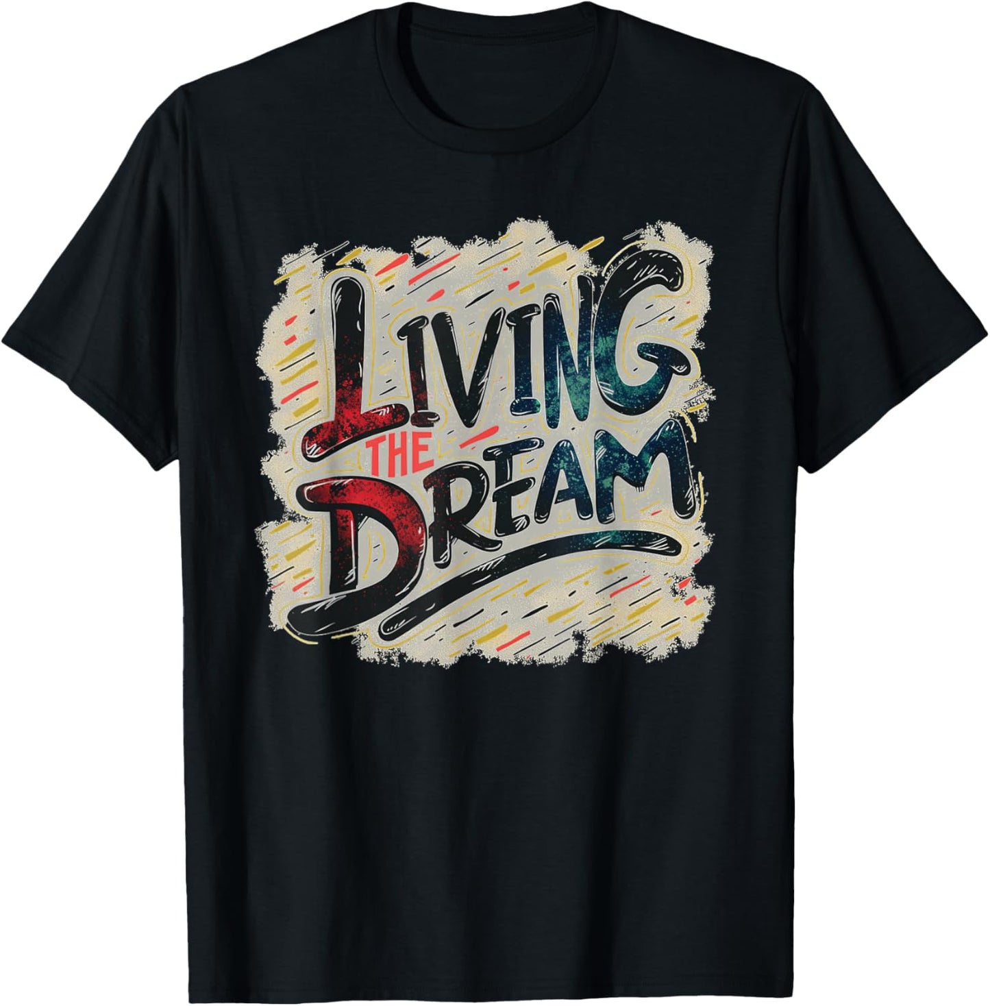 Pretty Living The Dream Costume Statement T-Shirt - T-Shirt | Black