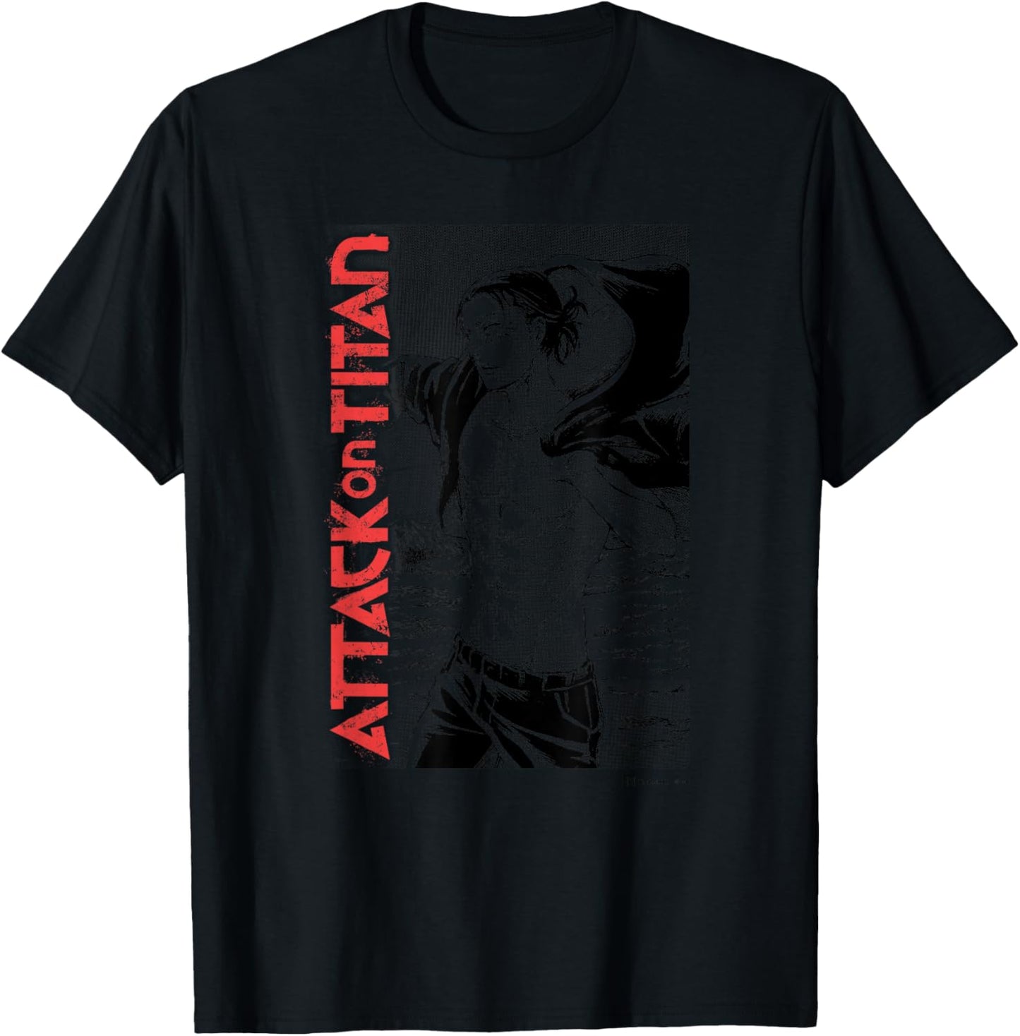 Attack on Titan Eren Yeager Manga Style Shirtless Portrait T-Shirt - T-Shirt | Black