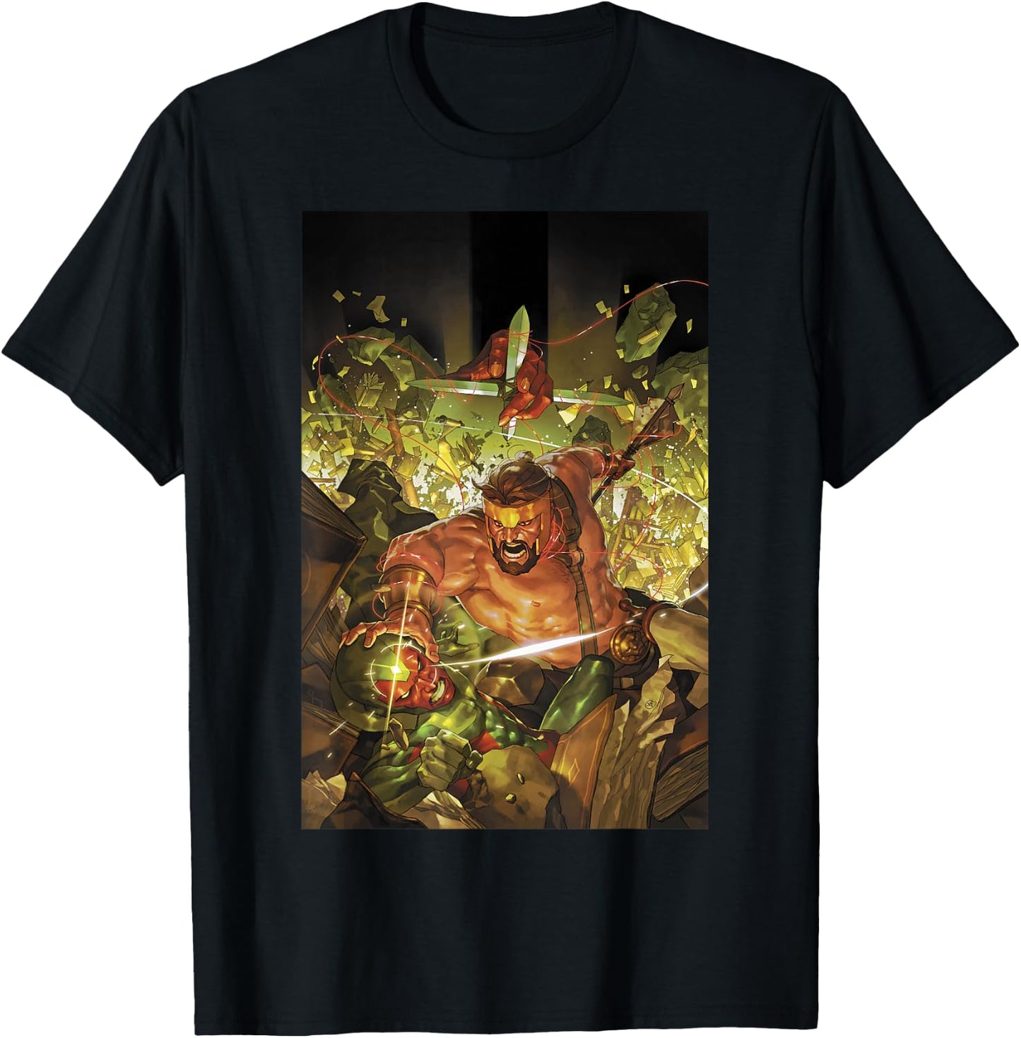 Marvel Comixology Hercules And Vision Comic Book Cover T-Shirt - T-Shirt | Black