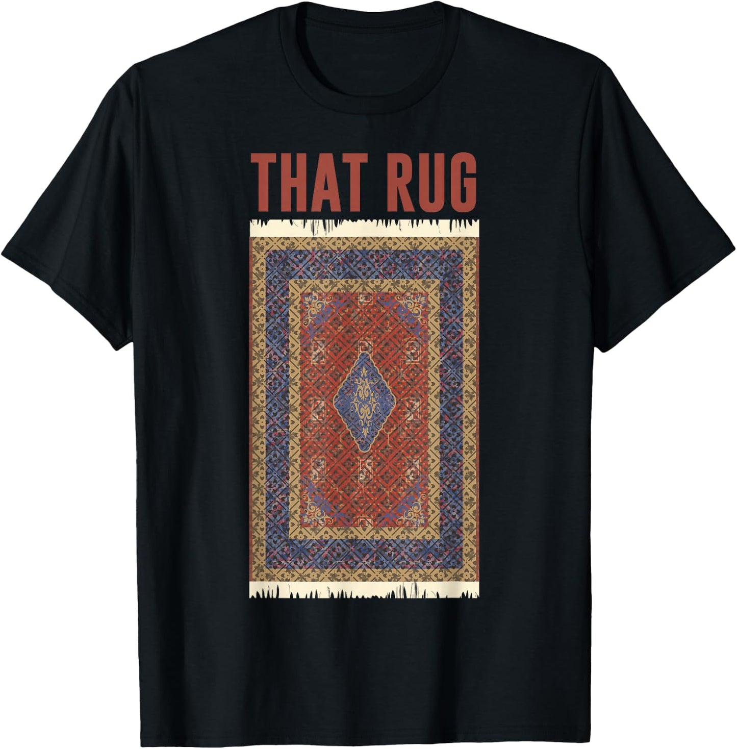 The Big Lebowski That Rug Portrait Graphic T-Shirt - T-Shirt | Black