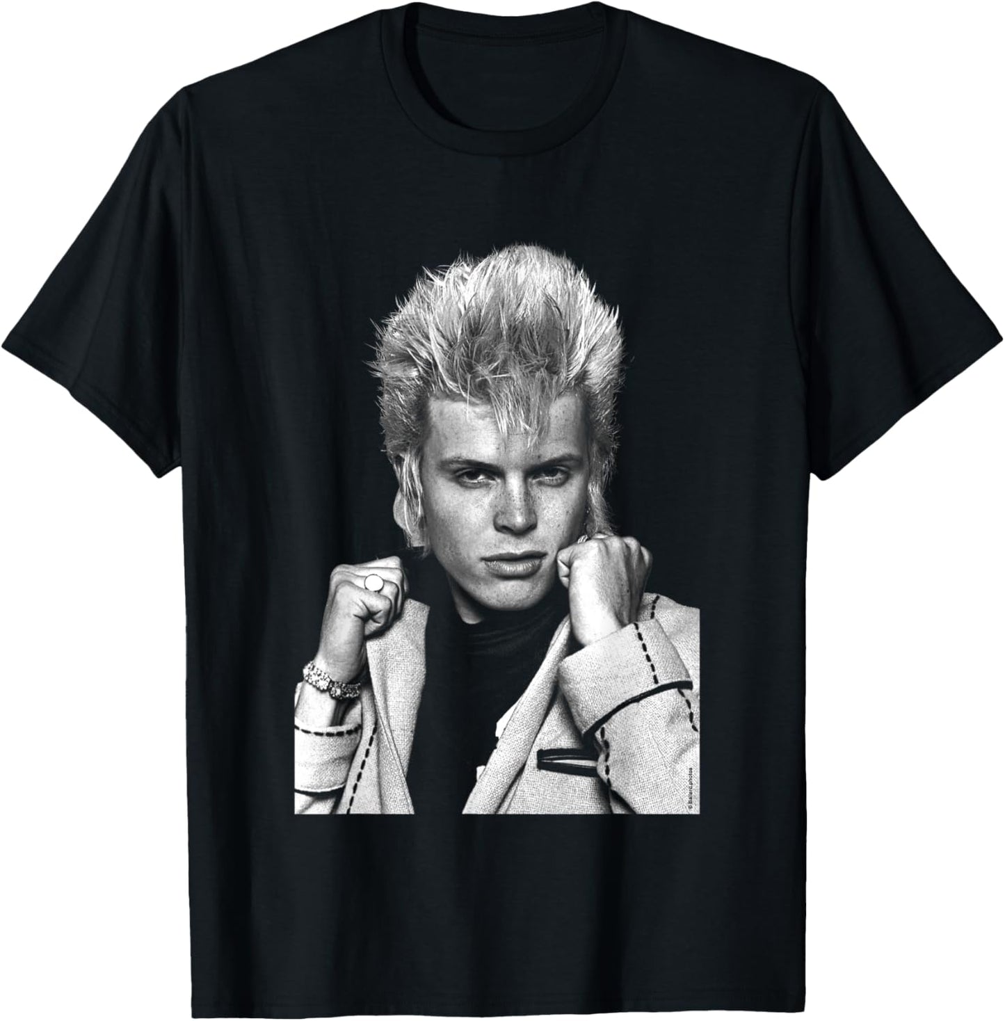 Singer Billy Idol in 1979 by Allan Ballard T-Shirt - T-Shirt | Black
