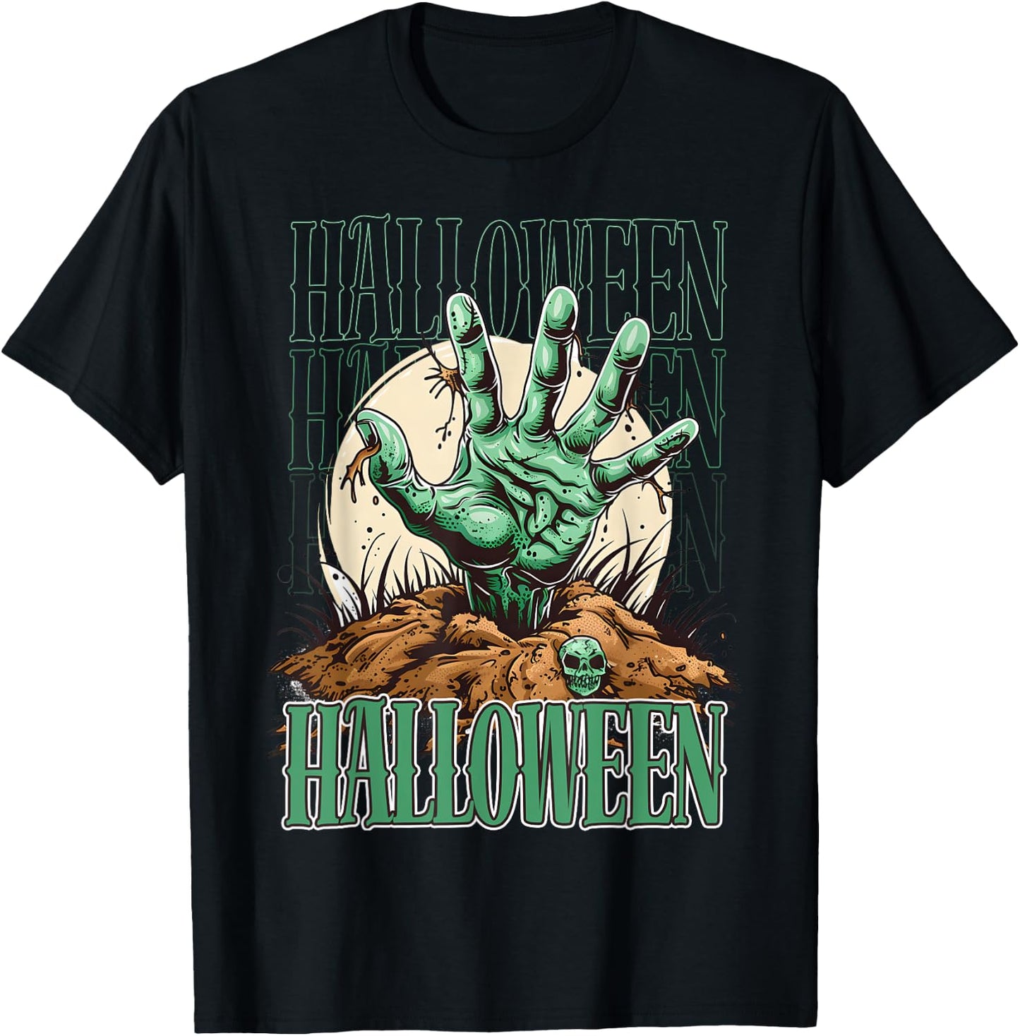 Scary night ghost design for those who love dark stories T-Shirt - T-Shirt | Black