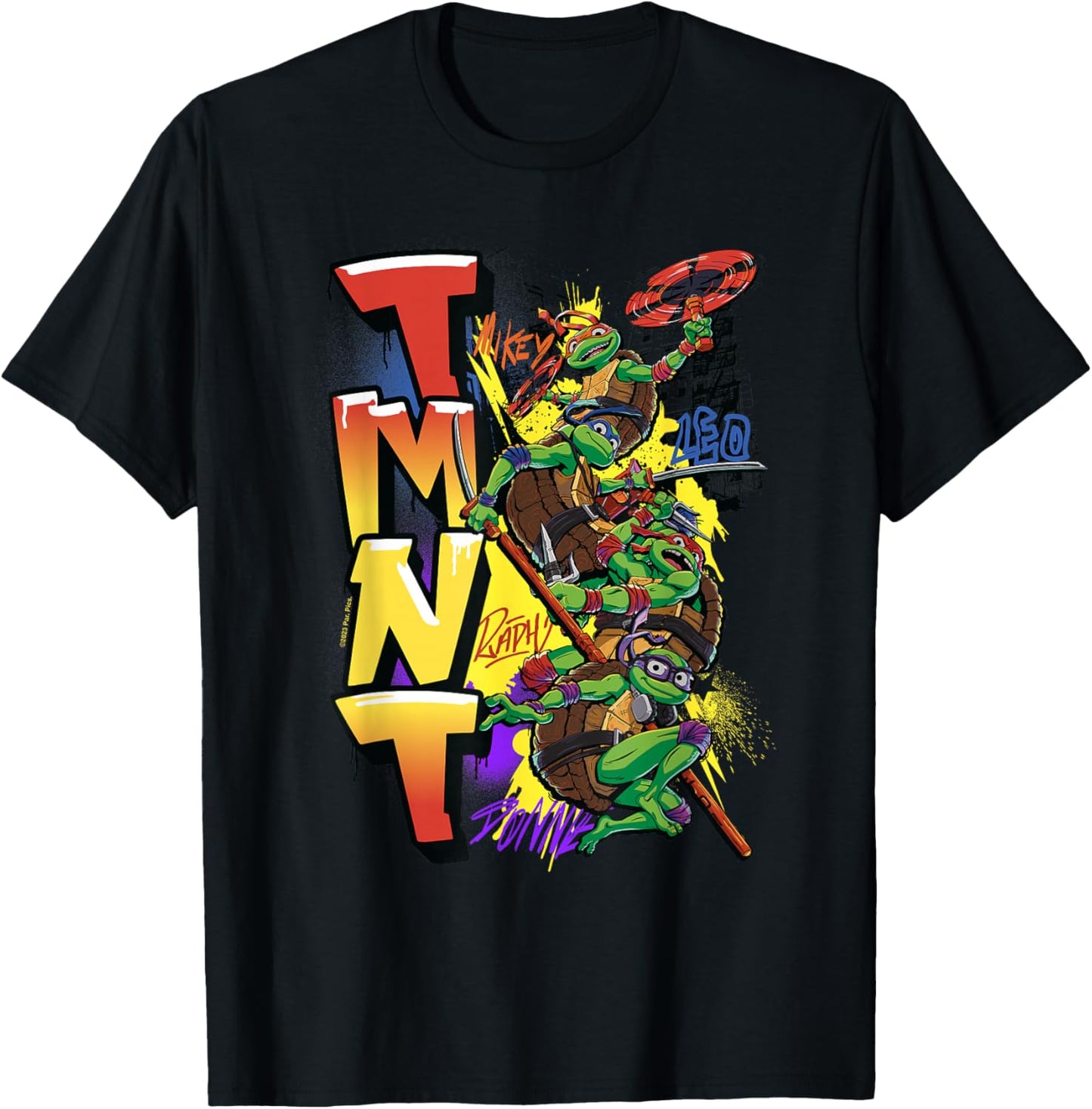 Teenage Mutant Ninja Turtles: Mutant Mayhem NYC Graffiti T-Shirt - T-Shirt | Black
