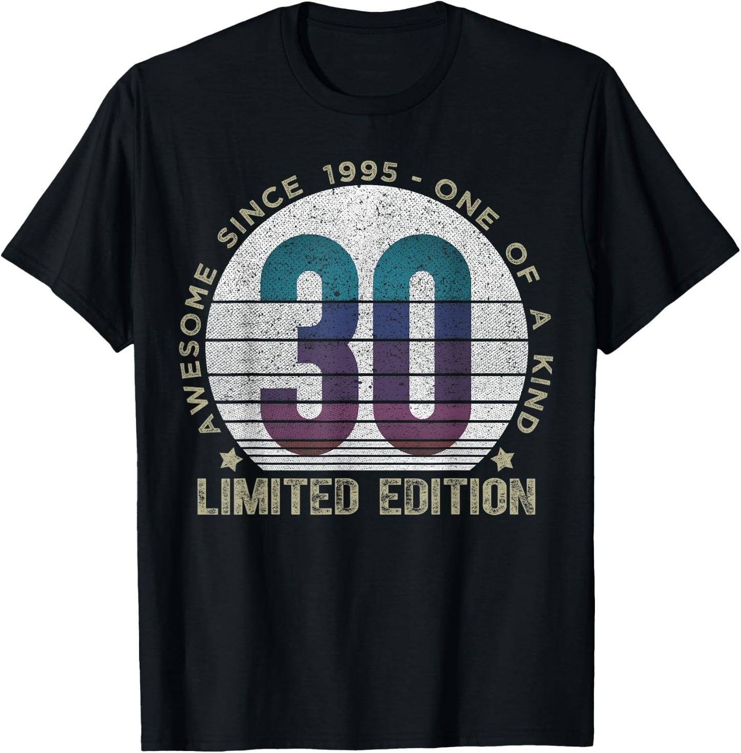 30 Year Old Gifts Vintage 1995 Limited Edition 30th Birthday T-Shirt - T-Shirt | Black