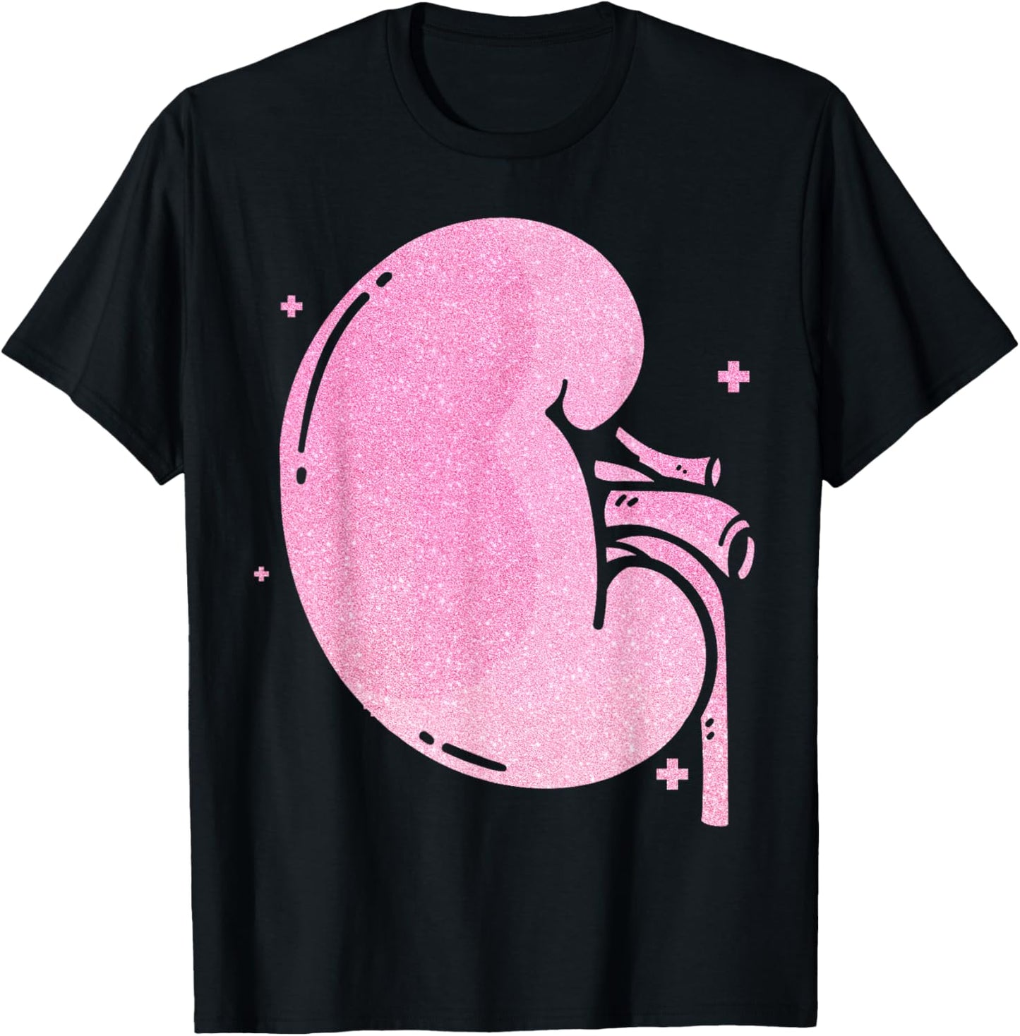 Dialysis Nurse Tech Technician Kidney Pink Diamonds T-Shirt - T-Shirt | Black