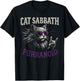 Cat Sabbath Purranoid - Lustige Rockkatze T-Shirt - T-Shirt | Black