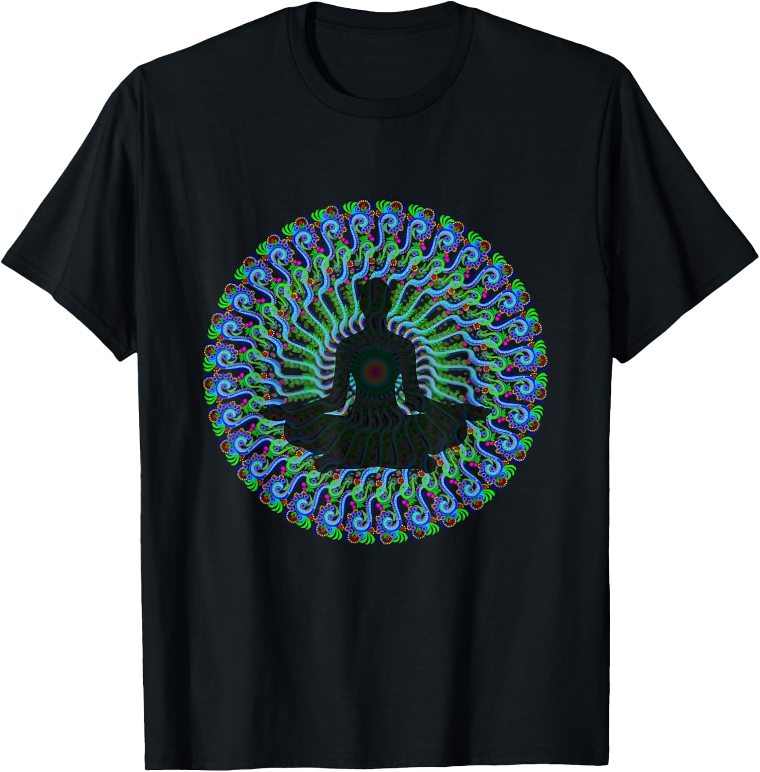 Awesome Ayahuasca Lover DMT Designs - Shaman Style T-Shirt - T-Shirt | Black
