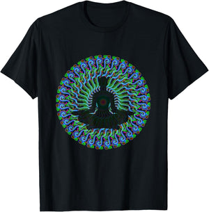 Awesome Ayahuasca Lover DMT Designs - Shaman Style T-Shirt - T-Shirt | Black