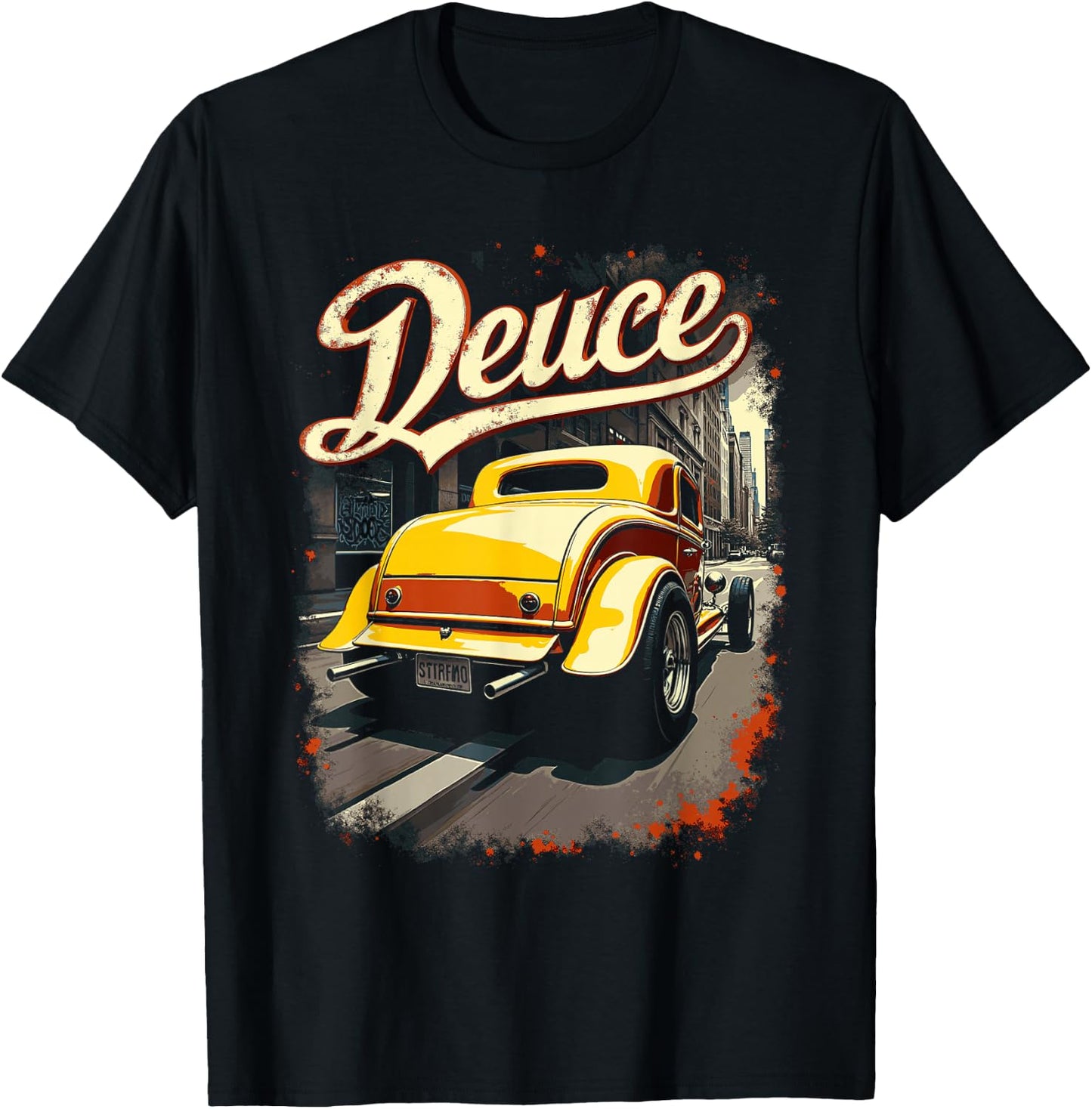 32 Deuce Coupe American Classic 3 Window Deuce Coupe Hot Rod T-Shirt - T-Shirt | Black