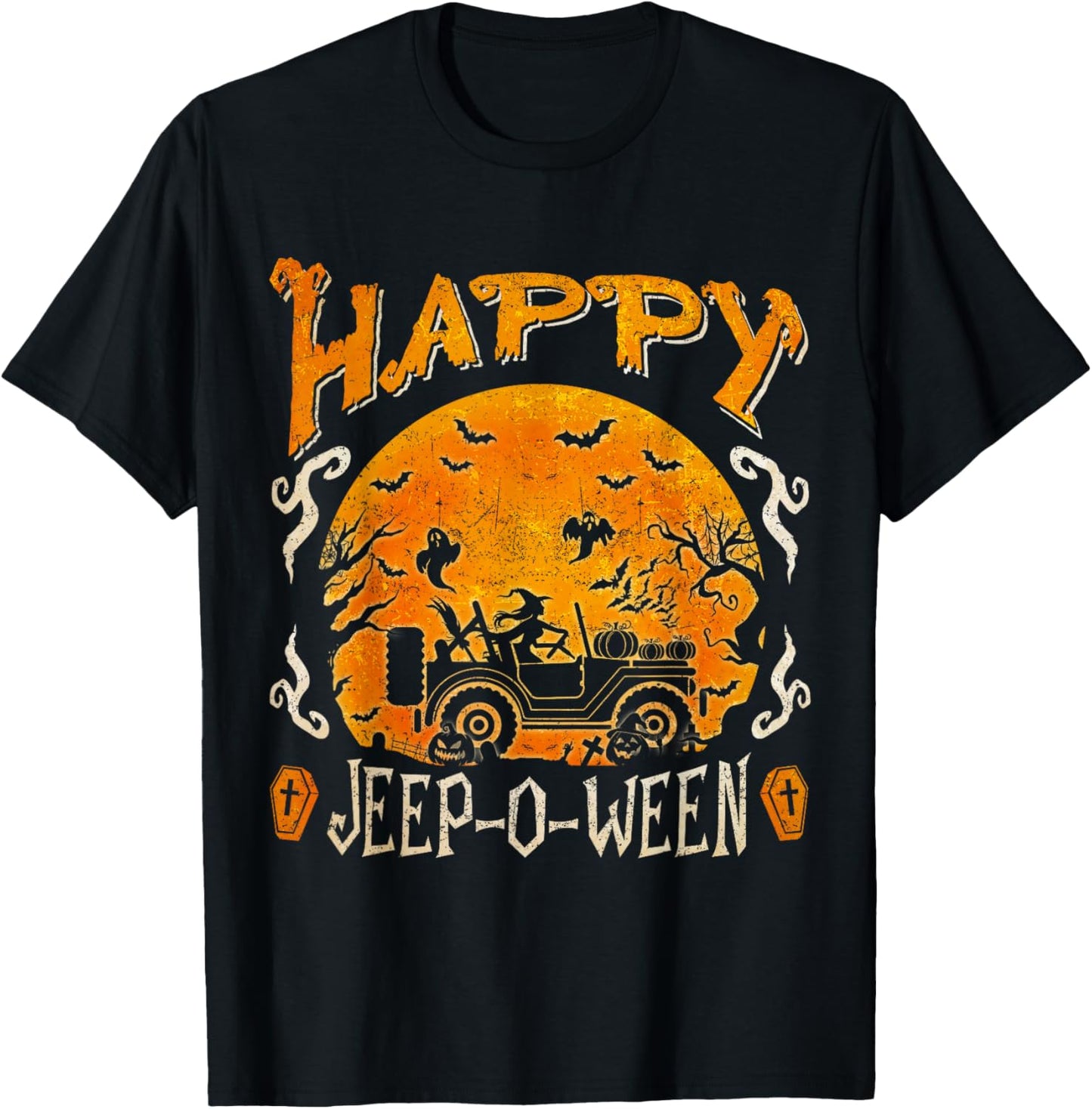 Happy Halloween Funny Halloween Costume For Off-Road Lovers T-Shirt - T-Shirt | Black