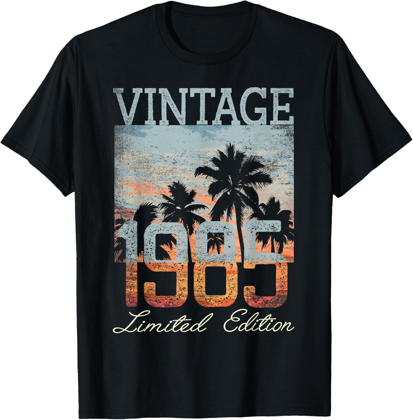 Vintage 1985 Limited Edition 40th Birthday 40 Year Old Gifts T-Shirt - T-Shirt | Black
