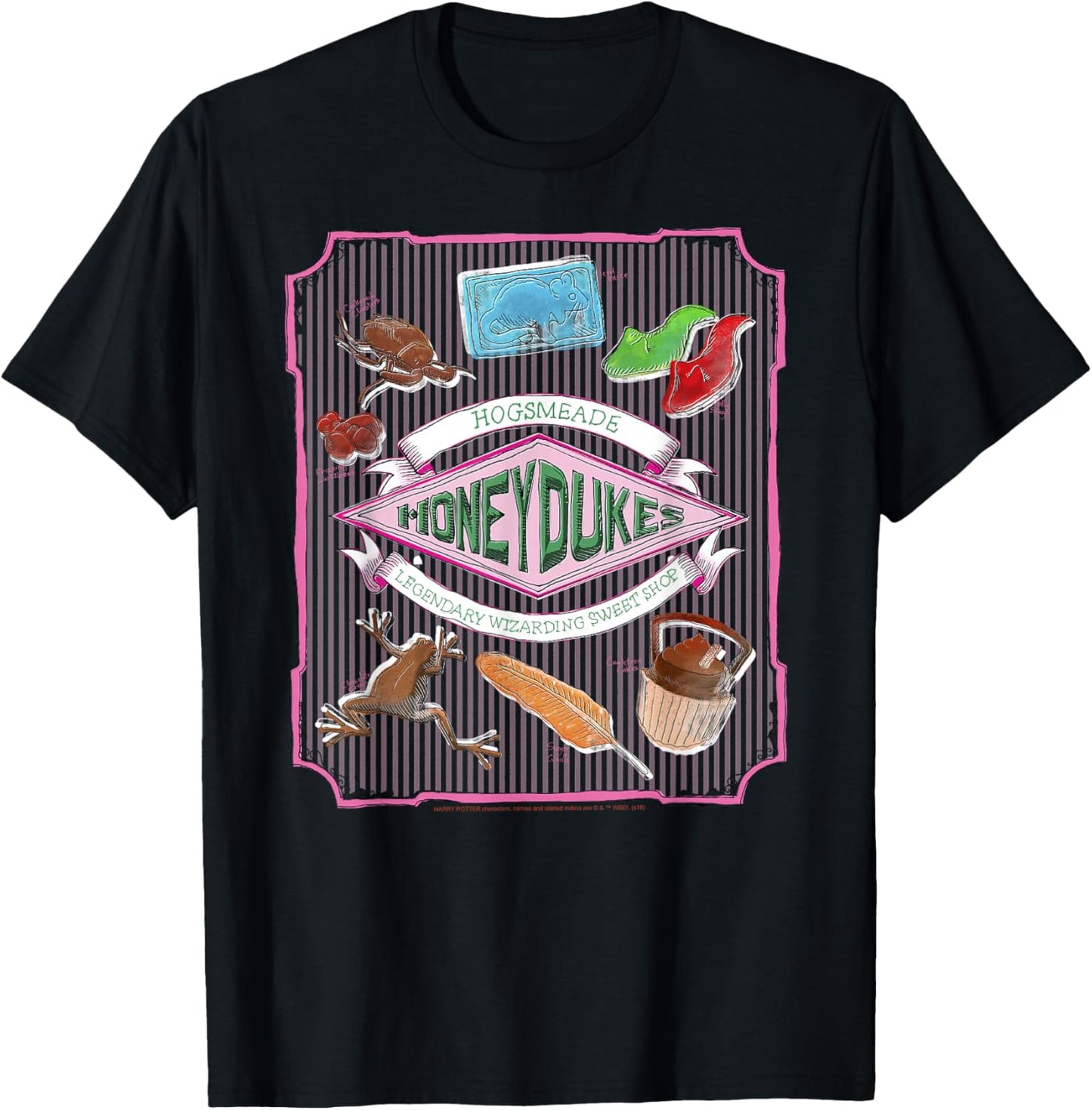 Harry Potter Honeydukes Treats Poster T-Shirt - T-Shirt | Black