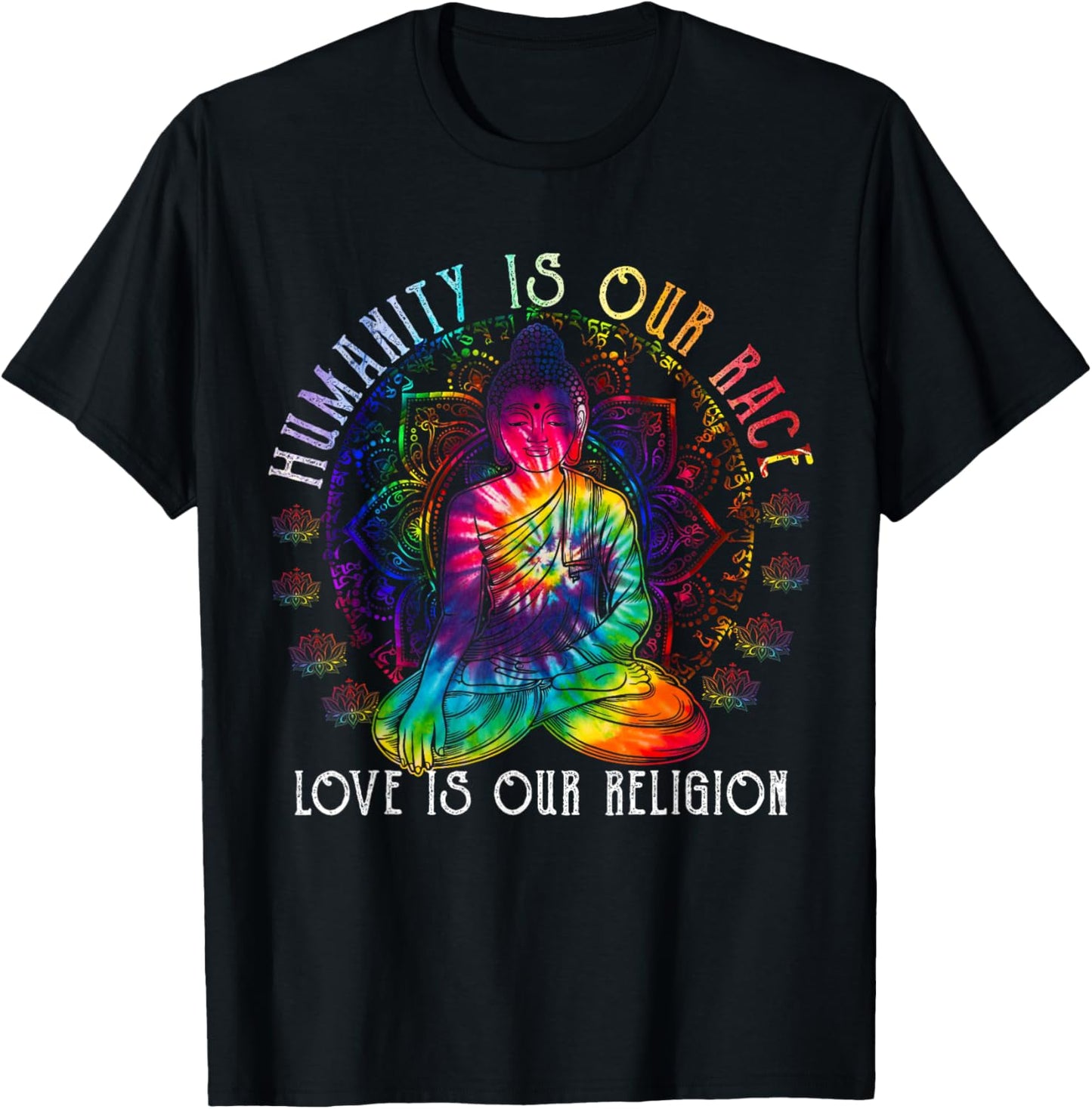 Buddha Shirt Buddhism Zen Buddhist Religion Love Gifts T-Shirt - T-Shirt | Black