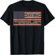 USS Theodore Roosevelt CVN-71 Aircraft Carrier American Flag T-Shirt - T-Shirt | Black
