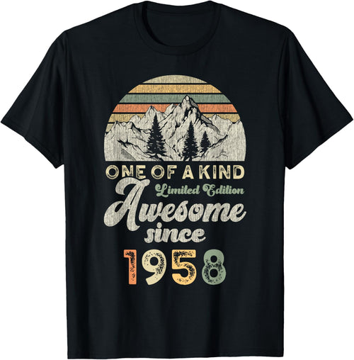 Awesome Since 1958 Birthday 67 Years Mountains