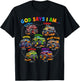 God Says I Am Monster Truck Bible Verse Religious Christian T-Shirt - T-Shirt | Black