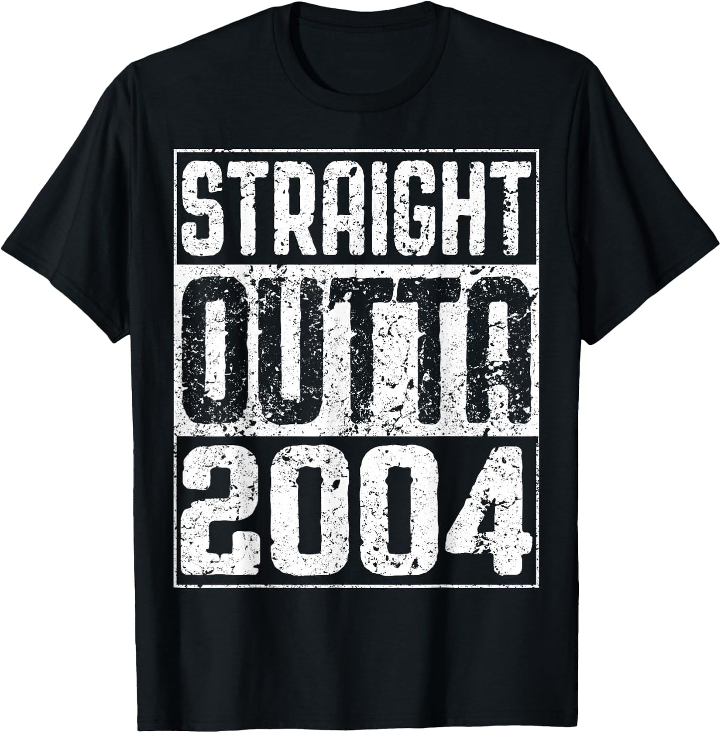 Straight Outta 2004 20th Birthday Shirt T-Shirt - T-Shirt | Black