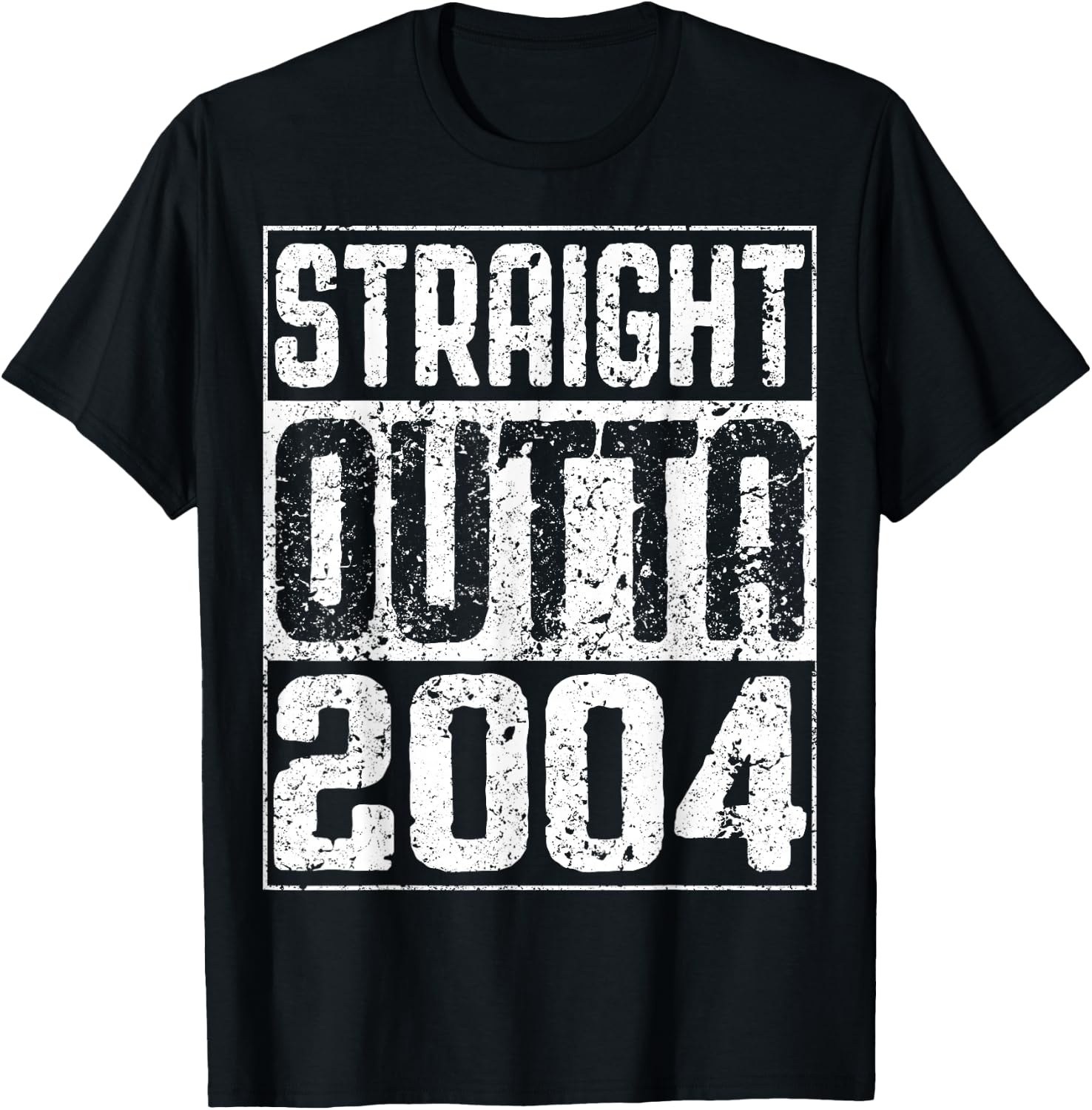 Straight Outta 2004 20th Birthday Shirt T-Shirt - T-Shirt | Black