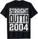 Straight Outta 2004 20th Birthday Shirt T-Shirt - T-Shirt | Black