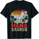 Mamasaurus T Rex Dinosaur Mama Saurus Family Matching Women T-Shirt - T-Shirt | Black