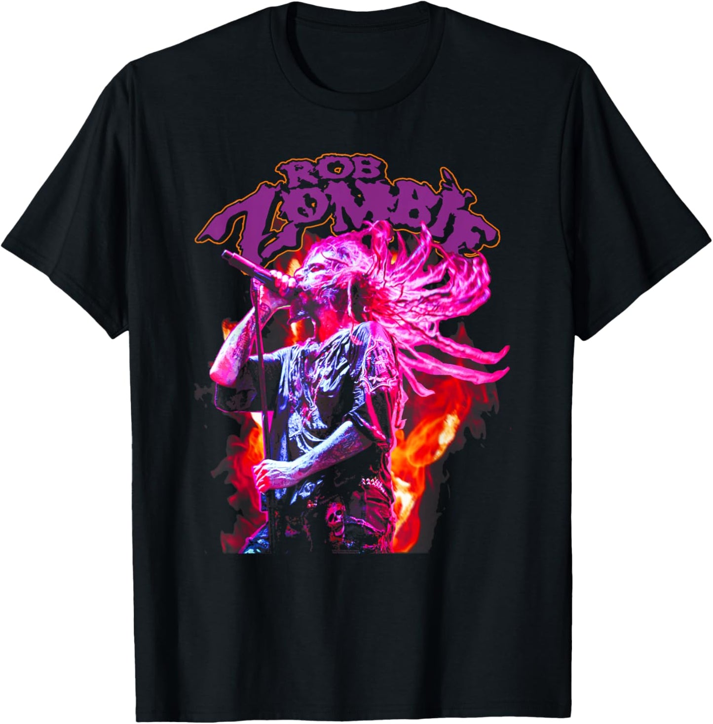 Rob Zombie – Zombie Fire T-Shirt - T-Shirt | Black