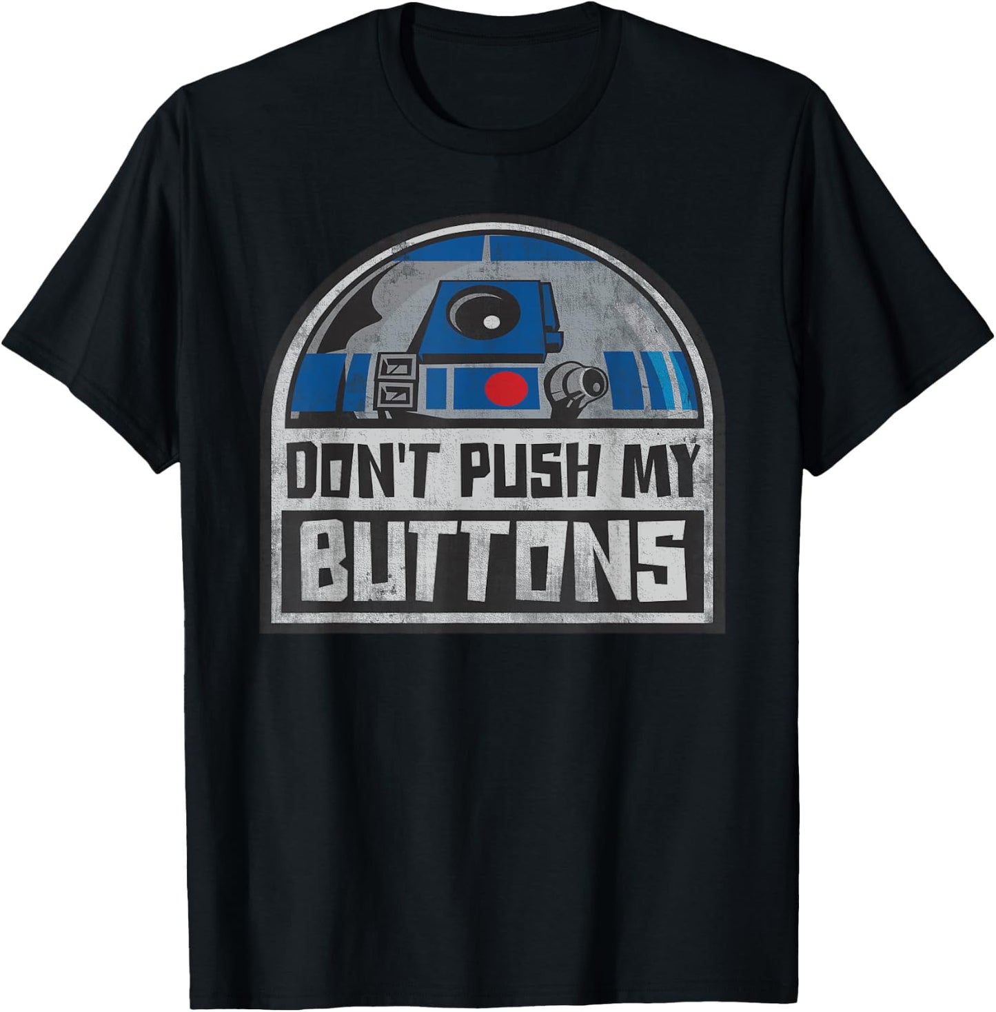 Star Wars R2-D2 Droid Don't Push My Buttons T-Shirt - T-Shirt | Black