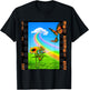 Dreamcore Aesthetic Field and Rainbow Dreamcore T-Shirt - T-Shirt | Black